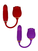 "Suction" Rose Vibrator with Thrusting Tail | Sexual Desires